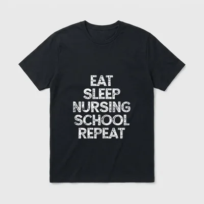 Nursing School Future Nurse Student Lightweight T-Shirt – Classic T-Shirt in Black