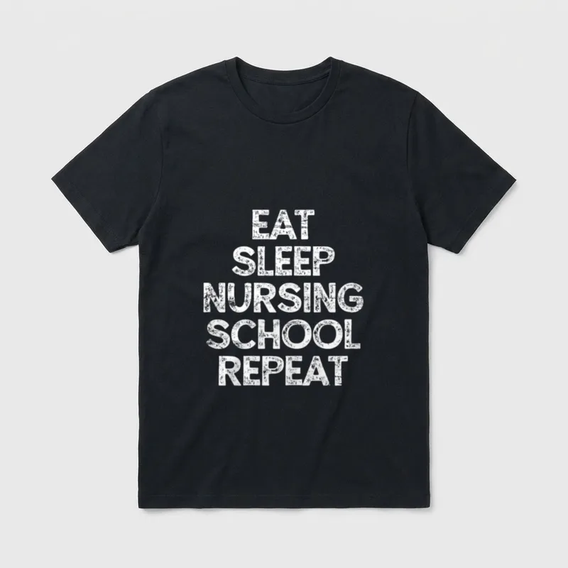Nursing School Future Nurse Student Lightweight T-Shirt – Classic T-Shirt in Black