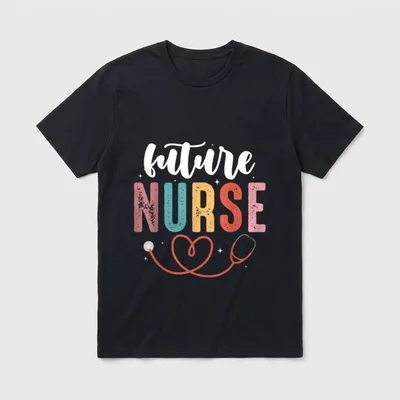 Future Nurse Nursing School Student Classic T-Shirt – Classic T-Shirt in Black