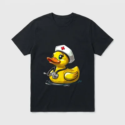 Doctor Rubber Duck Nursing School Medical T-Shirt – Classic T-Shirt in Black