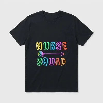 NURSE SQUAD I Survived Nursing School T-Shirt – Classic T-Shirt in Black