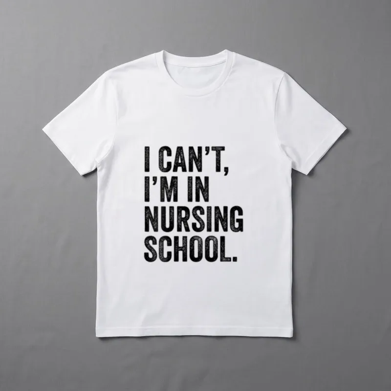 I'm in Nursing School Student Lightweight T-Shirt – Classic T-Shirt in Black