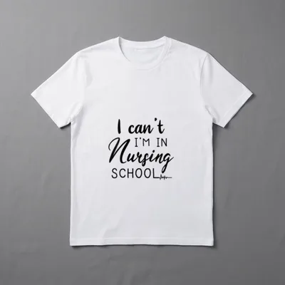 I'm in Nursing School Nurse Can't T-Shirt – I can't I'M IN Nursing SCHOOL – Classic T-Shirt in Black