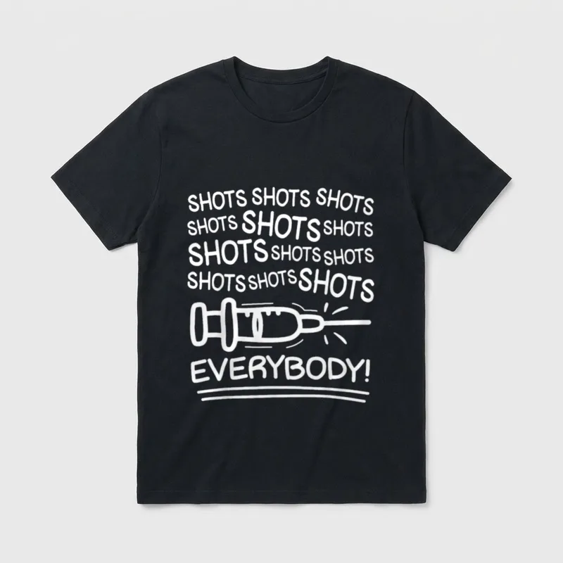 Shots Everybody Future Nurse Squad 2026 T-Shirt – Classic T-Shirt in Black