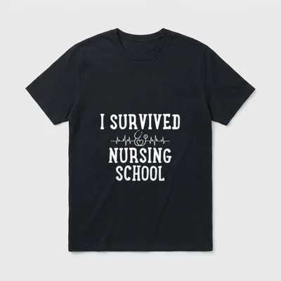 Nursing School Future Nurse Student Graduation T-Shirt – Classic T-Shirt in Black