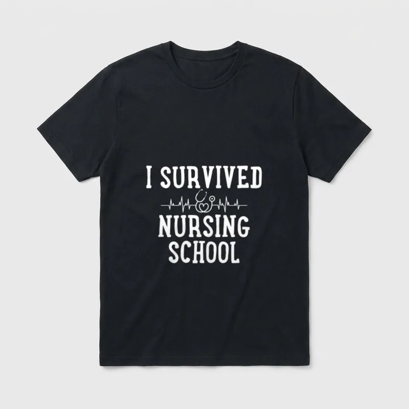 Nursing School Future Nurse Student Graduation T-Shirt – Classic T-Shirt in Black