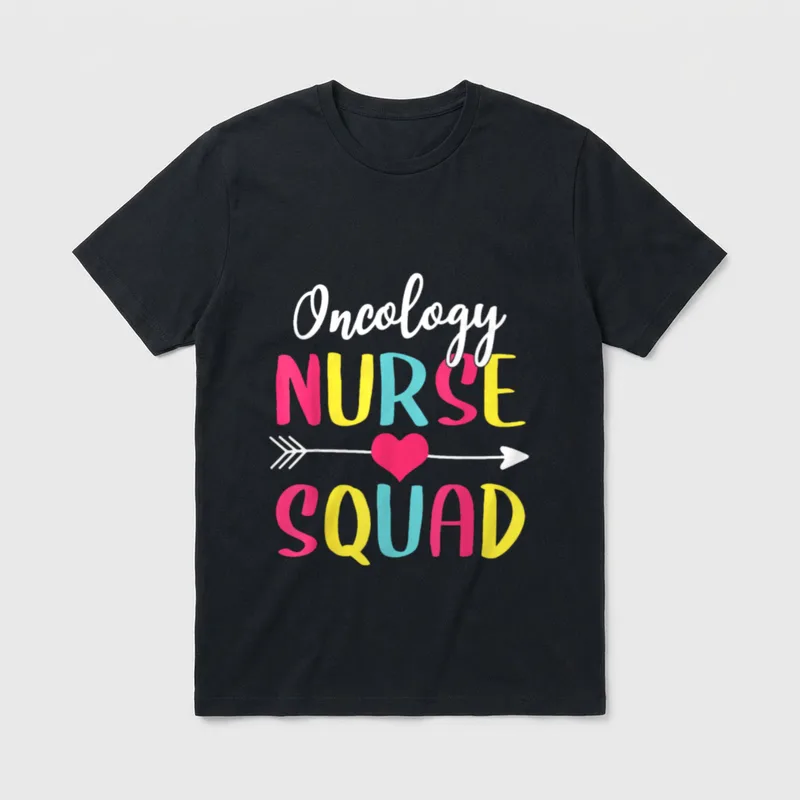 Oncology Nurse Squad Cute Funny Nurses T-Shirt – Classic T-Shirt in Black