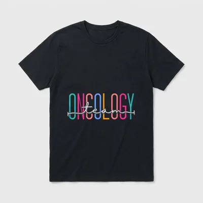 Oncology Teams Staff Crews Medical Physician T-Shirt – Classic T-Shirt in Black