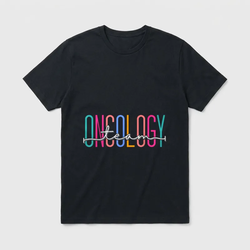 Oncology Teams Staff Crews Medical Physician T-Shirt – Classic T-Shirt in Black