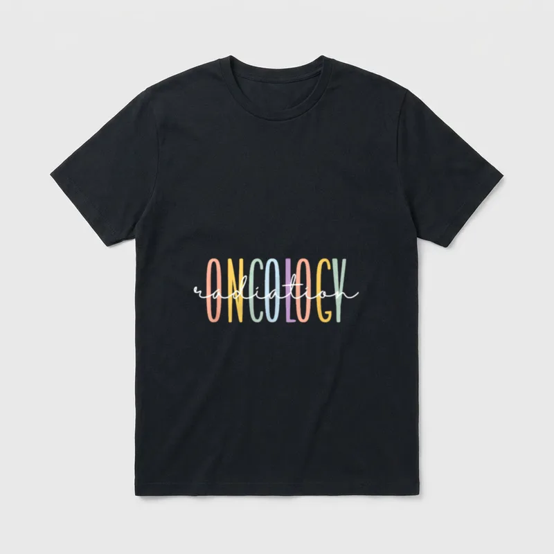 Rainbow Radiation Oncology Nurse Radiologic T-Shirt – Classic T-Shirt in Black