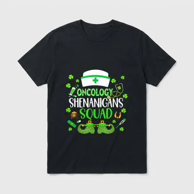 Oncology Nurse Shenanigans Crew St Day T-Shirt – Classic T-Shirt in Black