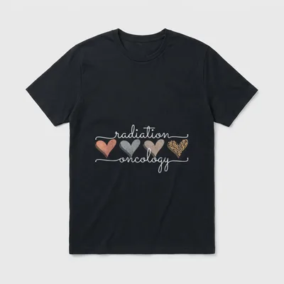 Radiation Oncology Nurse Oncologist Doctor Teams T-Shirt – Classic T-Shirt in Black