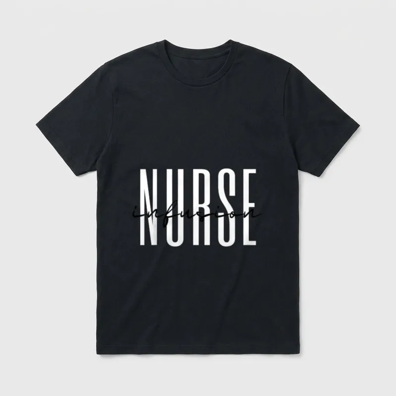 Infusion Nurse Intravenous IV Therapy Registered T-Shirt – Classic T-Shirt in Black