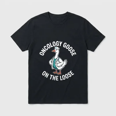 Goose on the Loose Funny Nurse T-Shirt – Classic T-Shirt in Black