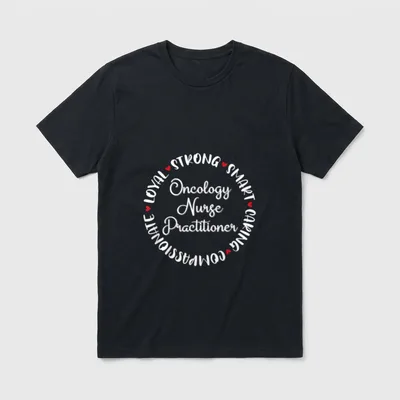 Oncology Nurse Practitioner Nurses Medical Love T-Shirt – Classic T-Shirt in Black