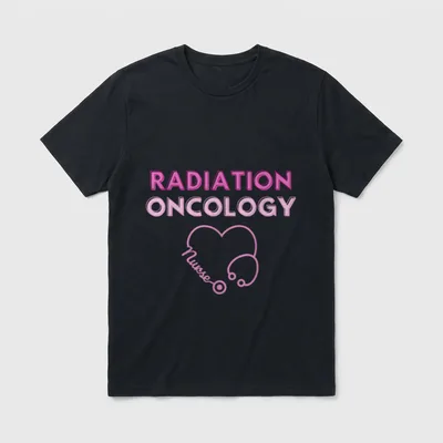Heart Stethoscope Radiation Oncology Nurse Team T-Shirt – Classic T-Shirt in Black