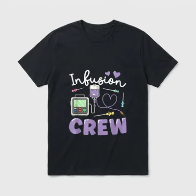 Infusion Crew Nurse Squad IV IV T-Shirt – Classic T-Shirt in Black