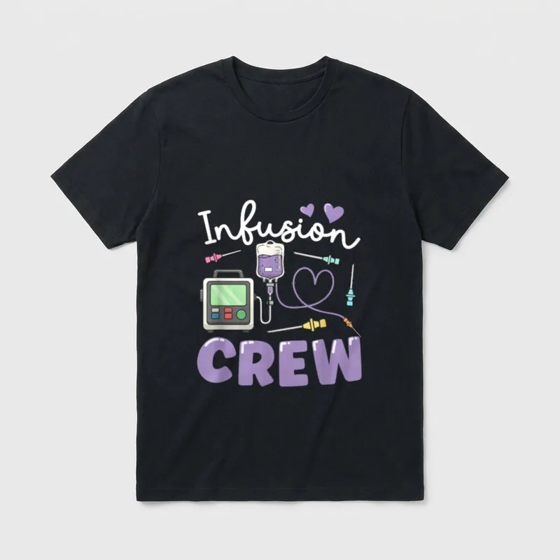 Infusion Crew Nurse Squad IV IV T-Shirt – Classic T-Shirt in Black