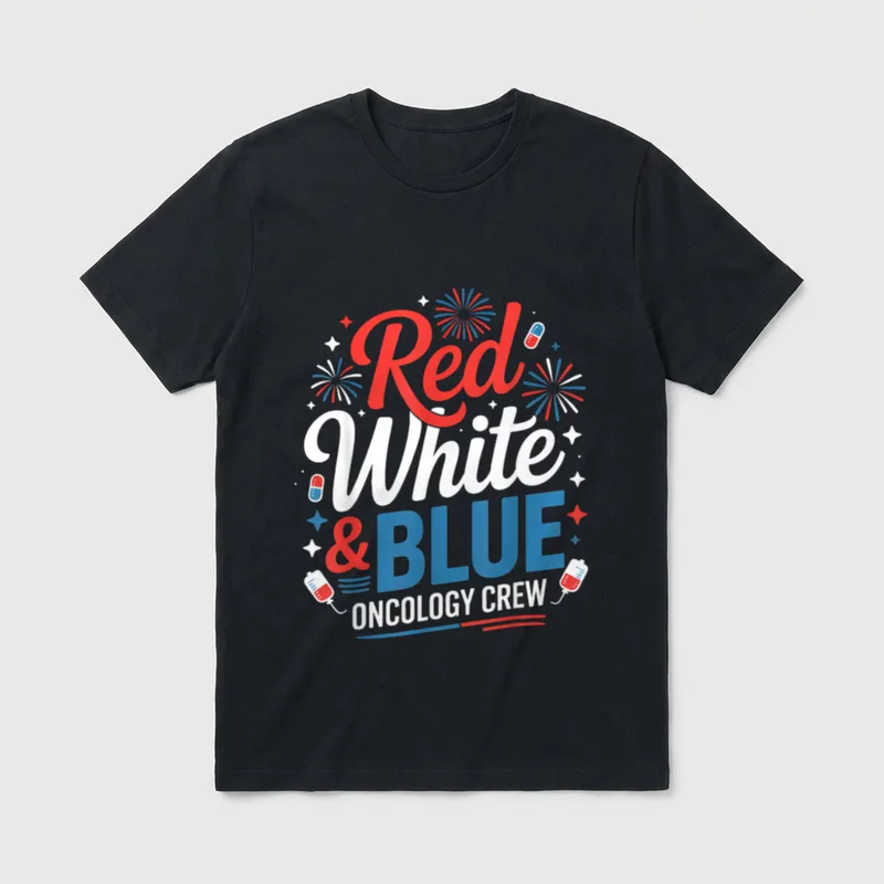 Crew Funny 4th of July Blue T-Shirt – Classic T-Shirt in Black