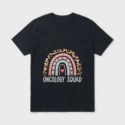 Oncology Squad Nurse Nurse Team Lightweight T-Shirt – Classic T-Shirt in Black