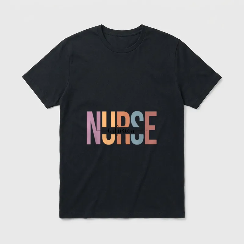 Infusion Nurse Appreciation Stethoscope Scrub T-Shirt – Classic T-Shirt in Black