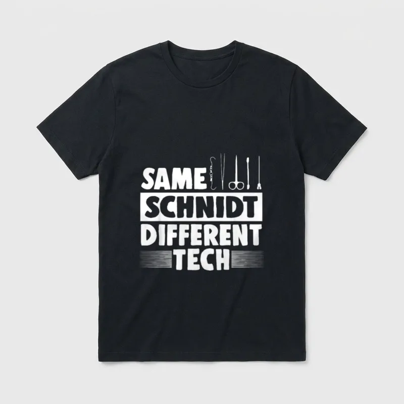 Same Schnidt Different Tech Surgical Scalpel T-Shirt – Classic T-Shirt in Black