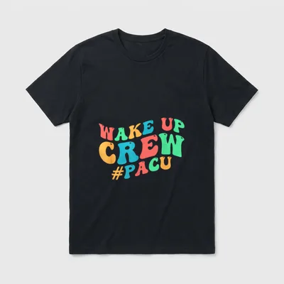 PACU Crew Nurse Squad Post Anesthesia T-Shirt – Classic T-Shirt in Black