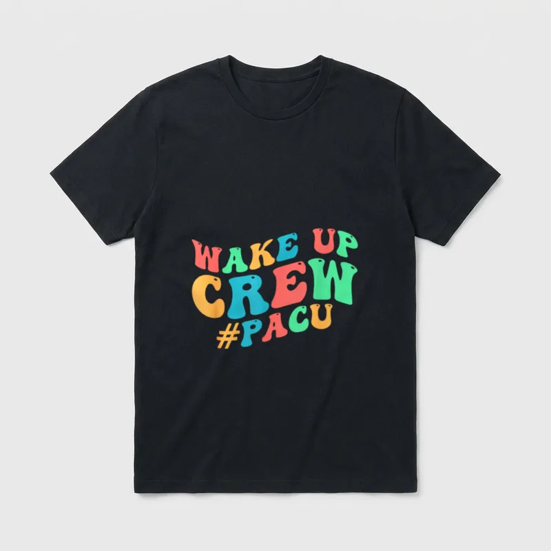 PACU Crew Nurse Squad Post Anesthesia T-Shirt – Classic T-Shirt in Black