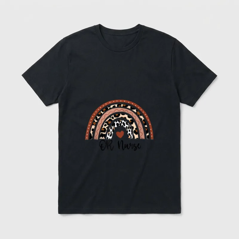 Nurse with Rainbow Operating Room T-Shirt – Classic T-Shirt in Black