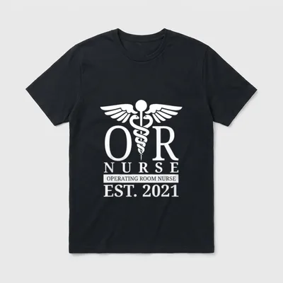Nurses 2021 Graduation New Operating T-Shirt – OR Nurse Operating Room Nurse Est. 2021 – Classic T-Shirt in Black