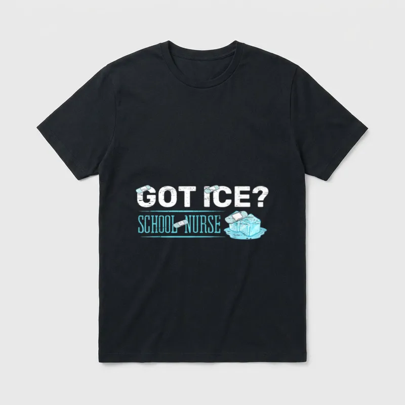Got Ice School Nurse Stethoscope First T-Shirt – Classic T-Shirt in Black