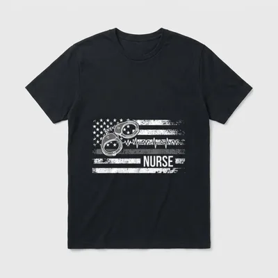 Correctional Nurse American Flag Corrections Perfect T-Shirt – Classic T-Shirt in Black