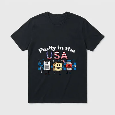 4th July Nurse Party USA Ativan T-Shirt – Classic T-Shirt in Black