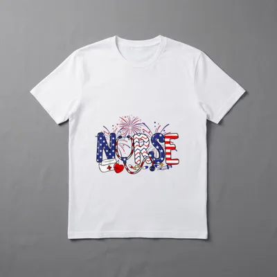 American Nurse 4th of July School T-Shirt – Classic T-Shirt in Black