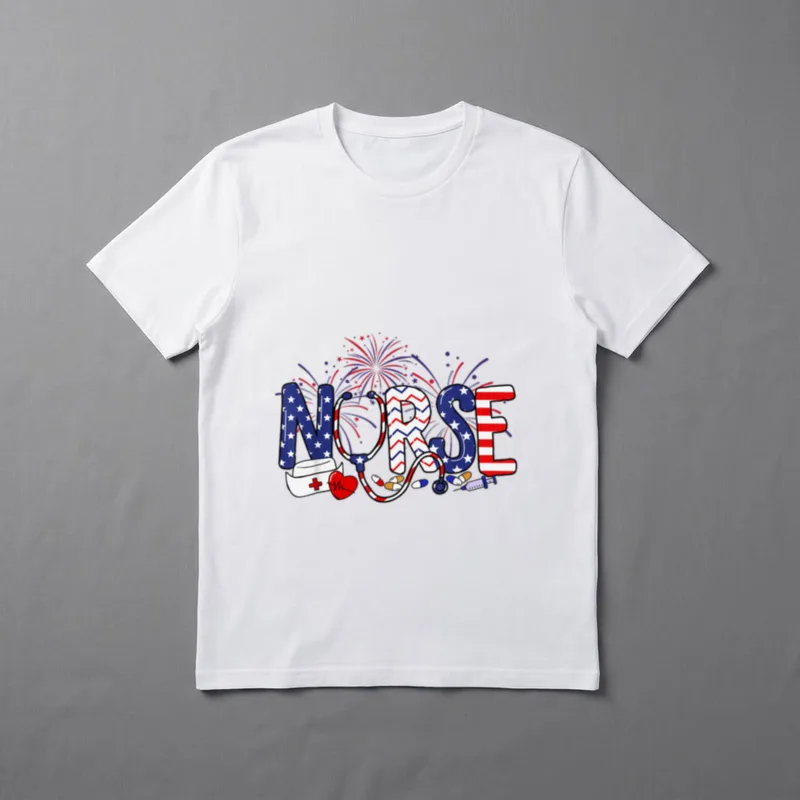 American Nurse 4th of July School T-Shirt – Classic T-Shirt in Black