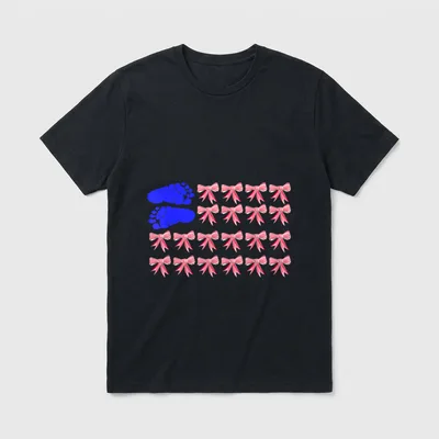 Mother Baby Nurse American Flag 4th T-Shirt – Classic T-Shirt in Black