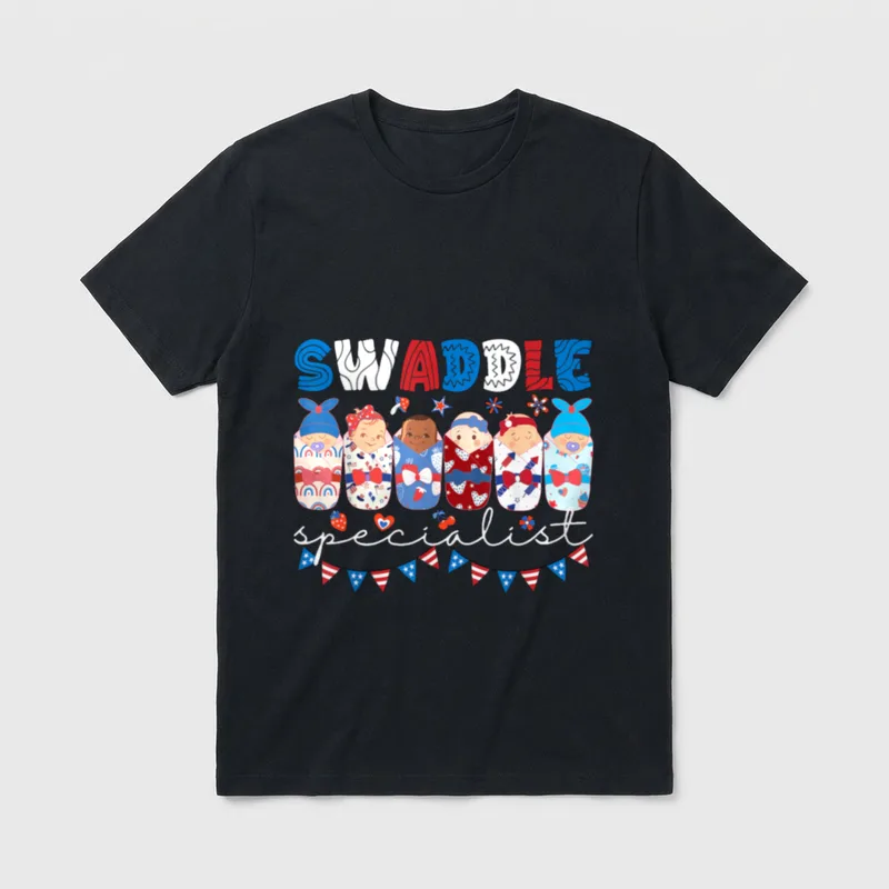 Swaddle Specialist NICU Mother Baby 4th T-Shirt – Classic T-Shirt in Black