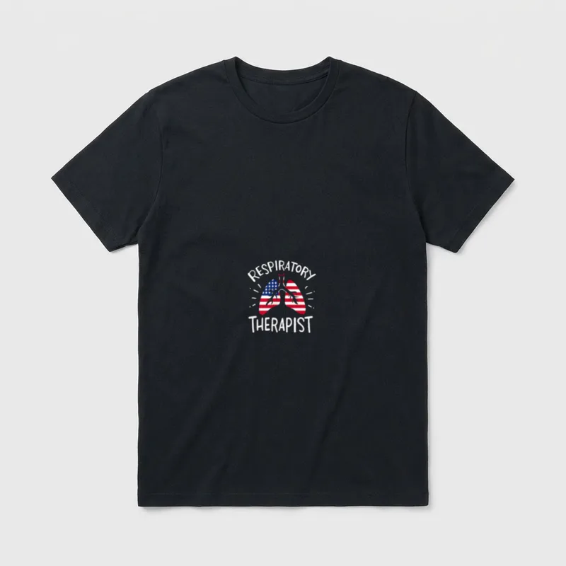 Lung RT Respiratory Therapy Care Nurse T-Shirt – Classic T-Shirt in Black