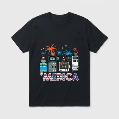 4th July Nurse Propofol Merica Patriotic T-Shirt – Classic T-Shirt in Black