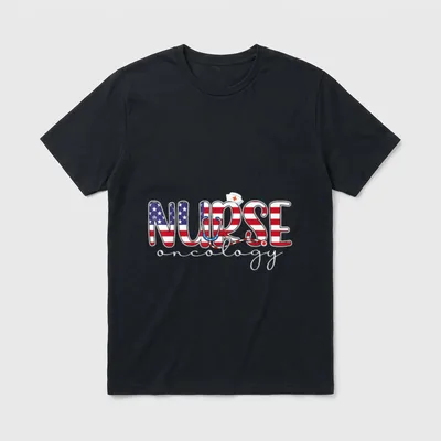 Oncology Nurse 4th of July T-Shirt – Classic T-Shirt in Black