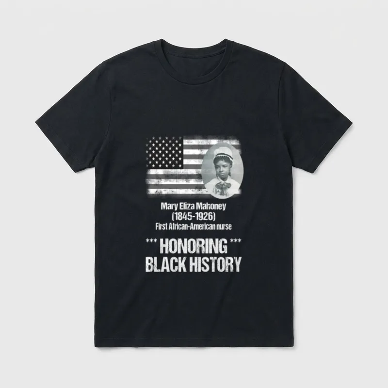 Eliza Mahoney First African American Nurse T-Shirt – Classic T-Shirt in Black