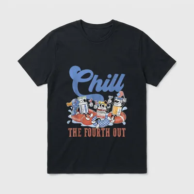 Chill the Fourth Out Nurse T-Shirt – Classic T-Shirt in Black