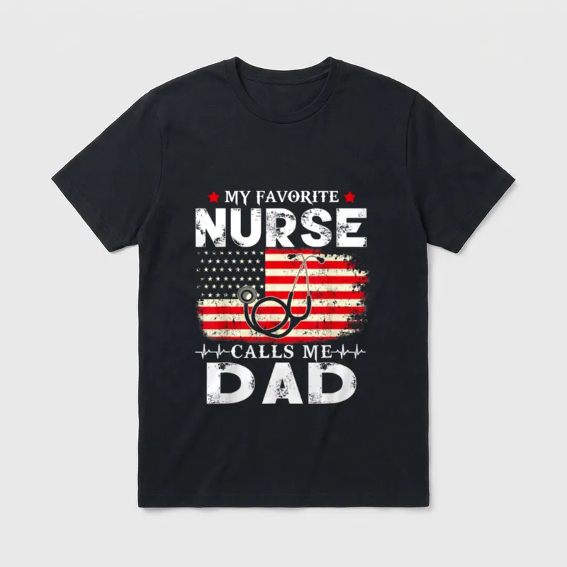 My Favorite Nurse Calls Me 4th T-Shirt – Classic T-Shirt in Black