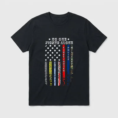 USA Thin Line Military Police Nurse T-Shirt – Classic T-Shirt in Black