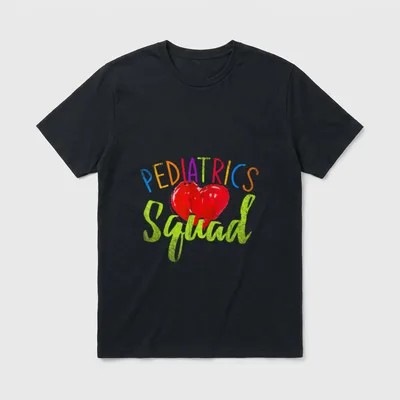 Pediatric Frontline Essential Worker Nurse T-Shirt – Classic T-Shirt in Black