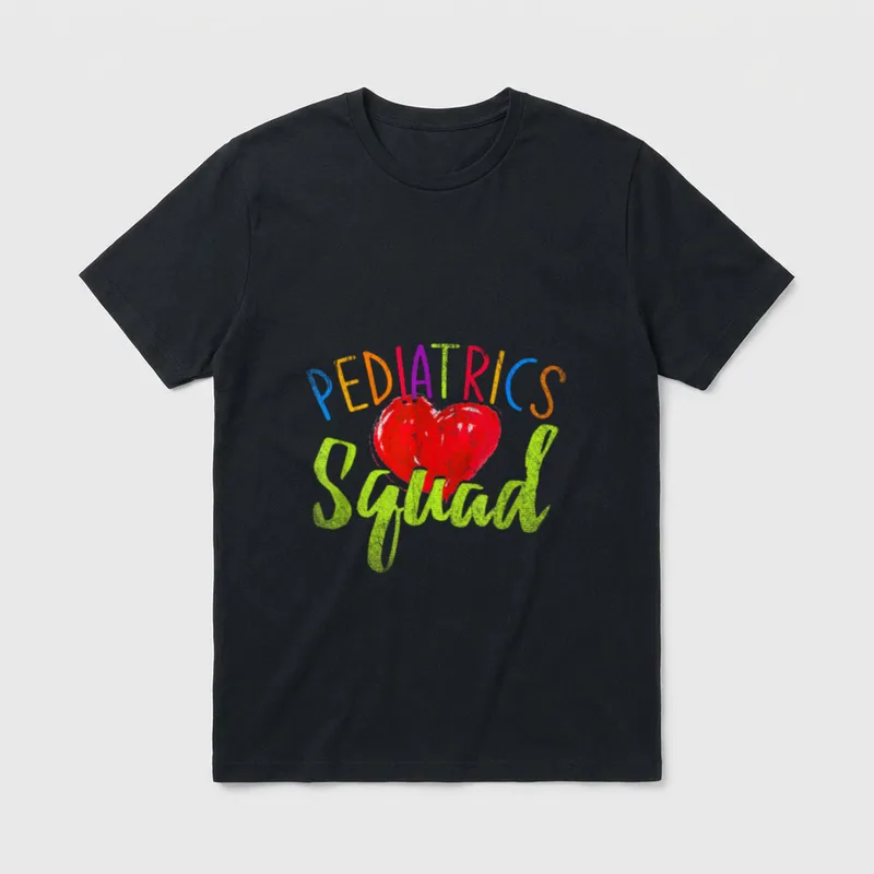 Pediatric Frontline Essential Worker Nurse T-Shirt – Classic T-Shirt in Black