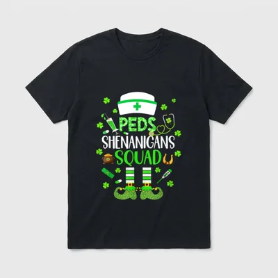 PEDS Nurse Shenanigans Crew Pediatric St T-Shirt – Classic T-Shirt in Black