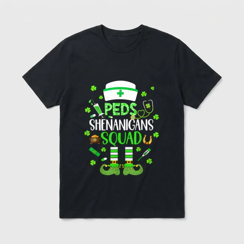 PEDS Nurse Shenanigans Crew Pediatric St T-Shirt – Classic T-Shirt in Black