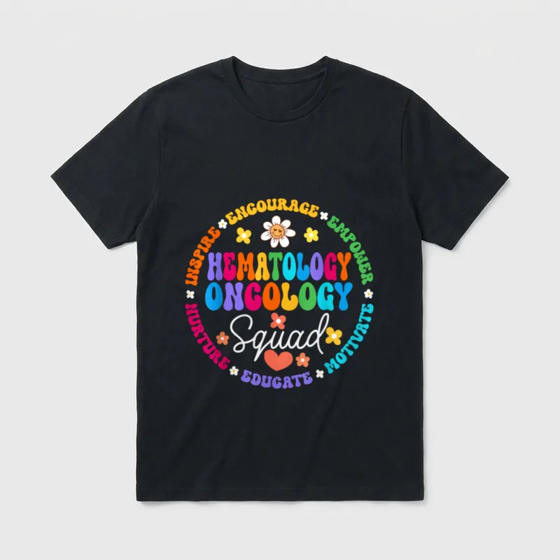 Oncology Hematology Nurse Squad Pediatric Hem T-Shirt – Classic T-Shirt in Black