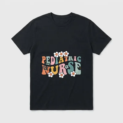 Pediatric Nurse PEDS Nursing School NICU T-Shirt – Classic T-Shirt in Black